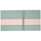Avery Two-Tone Durable View 3 Ring Binder, 1.5 Inch Slant Rings, Blush/Sage Binder (17234)